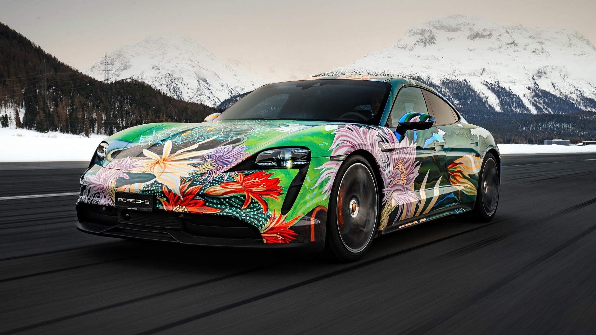 Porsche Taycan EV Art Car