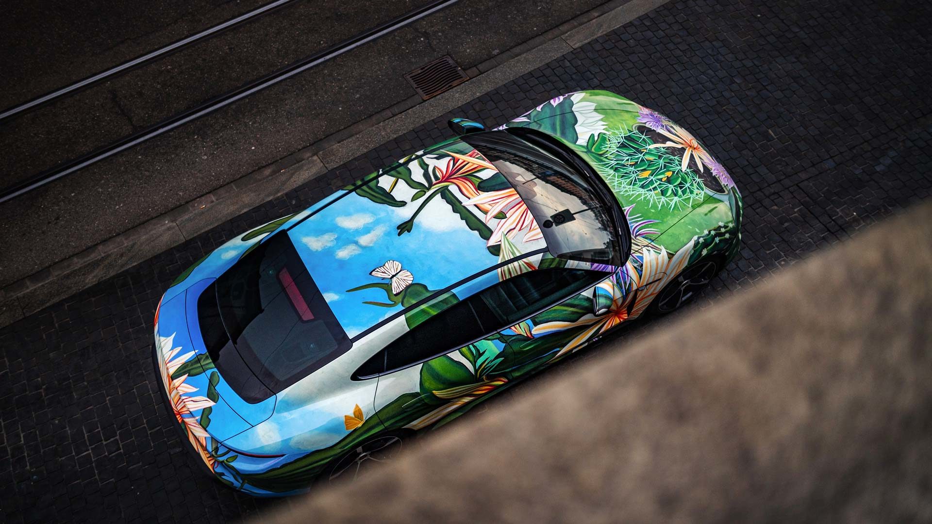 Porsche Taycan EV Art Car