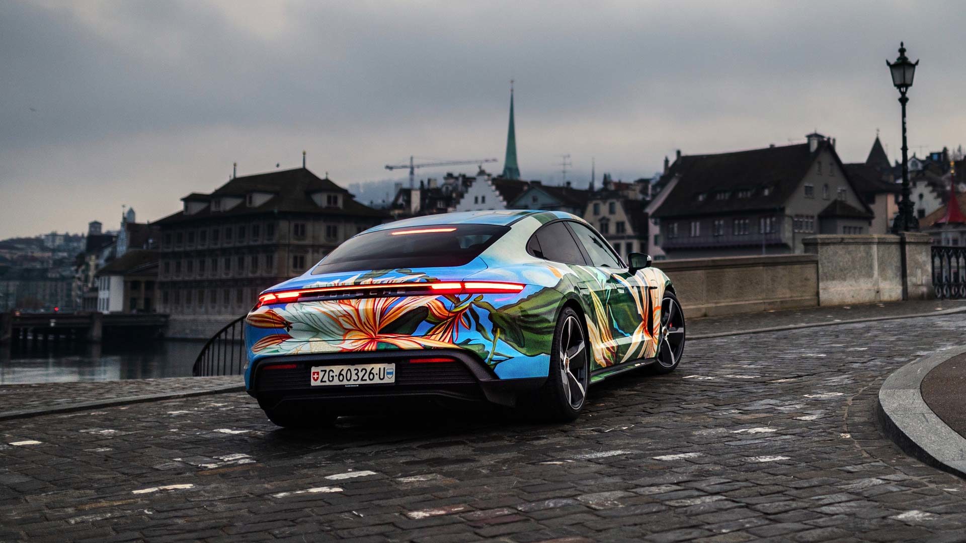 Porsche Taycan EV Art Car