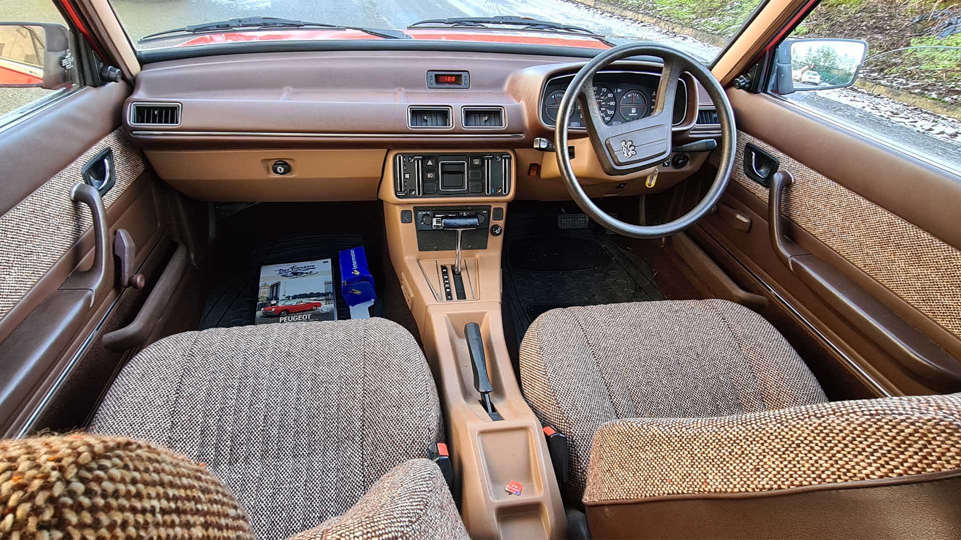 Peugeot tweed upholstery