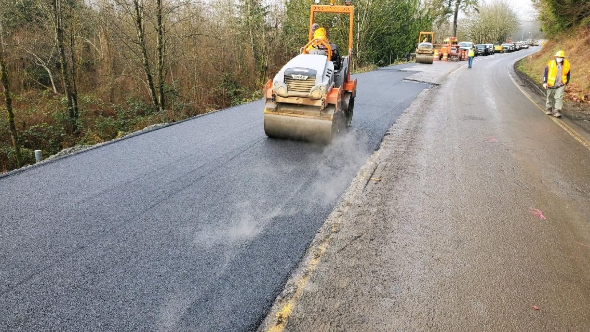 Road resurfacing