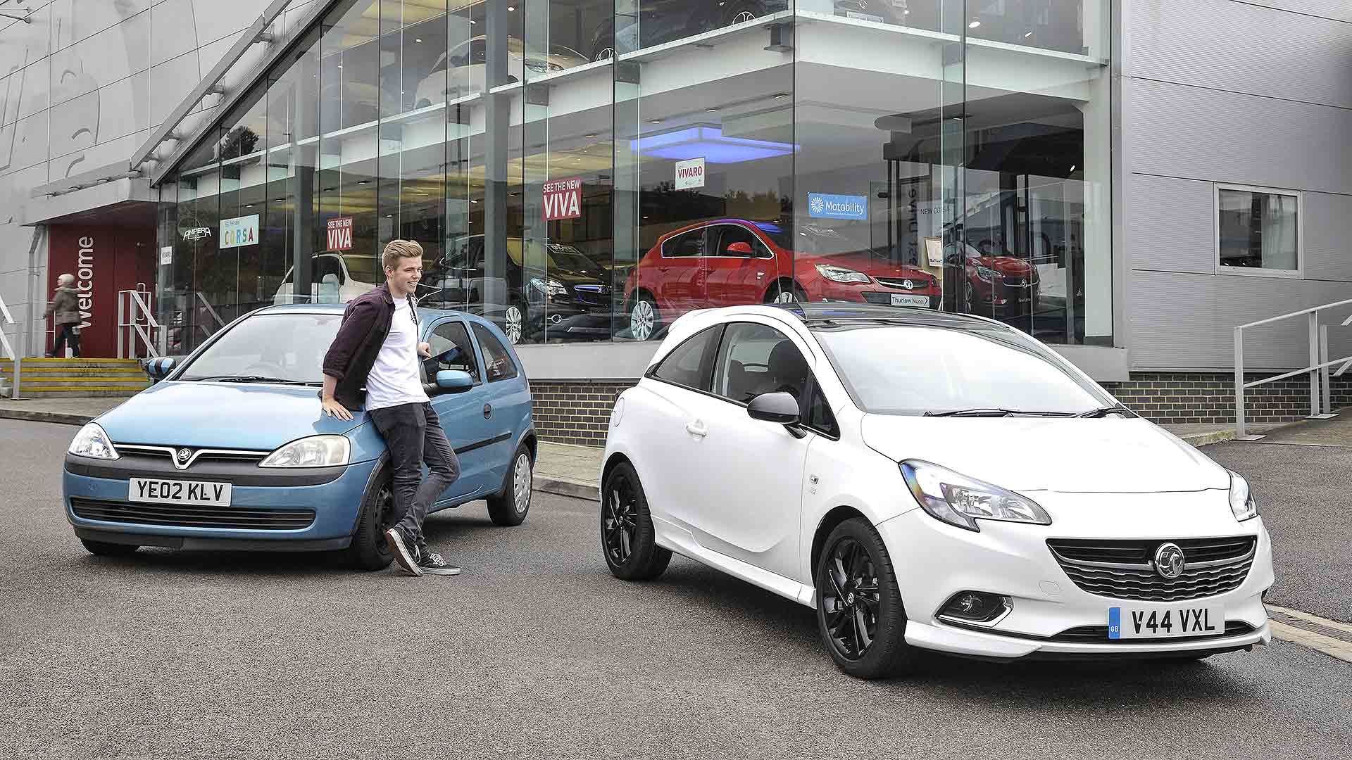 Vauxhall Corsa old and new