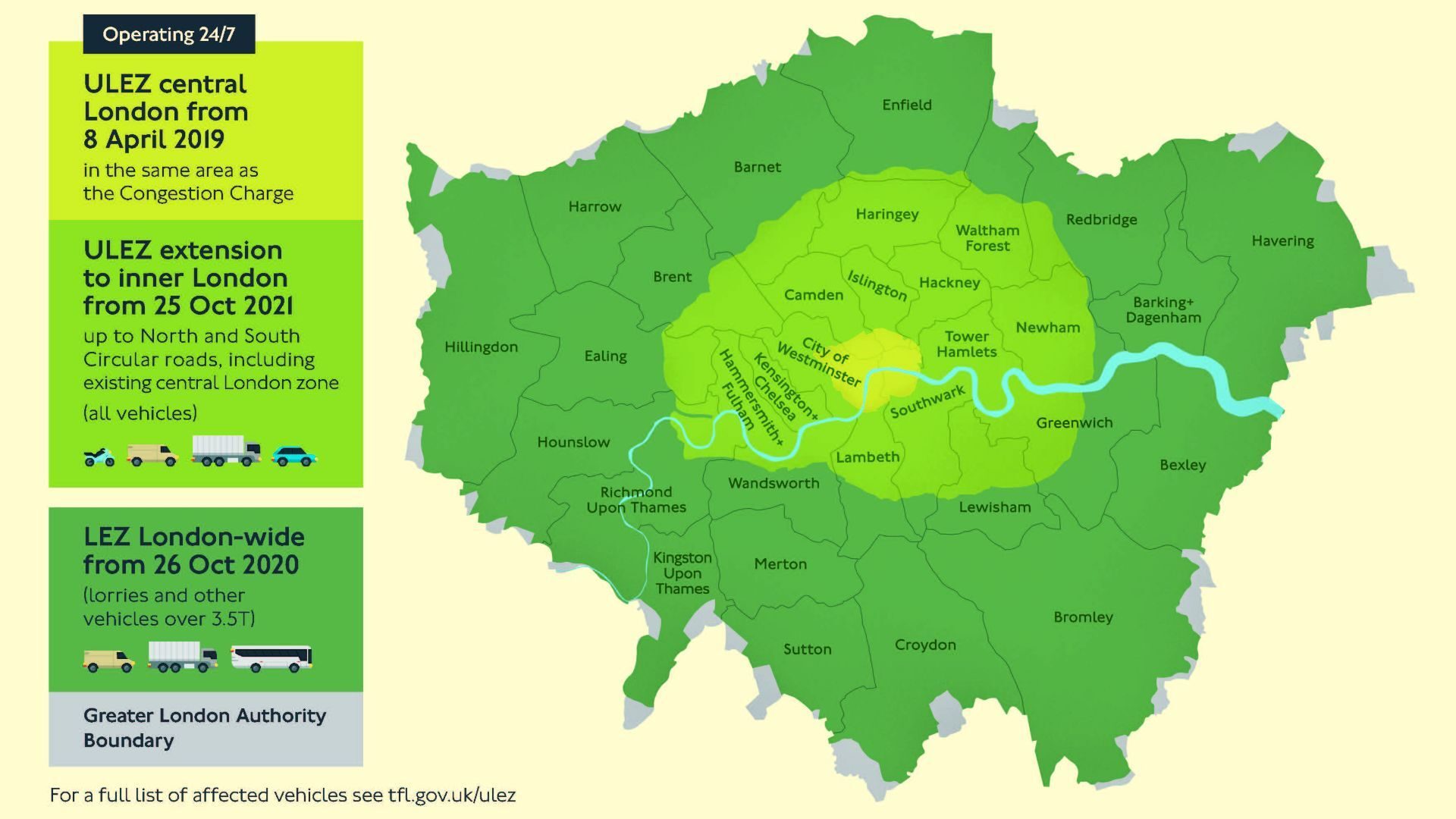 London ULEZ map