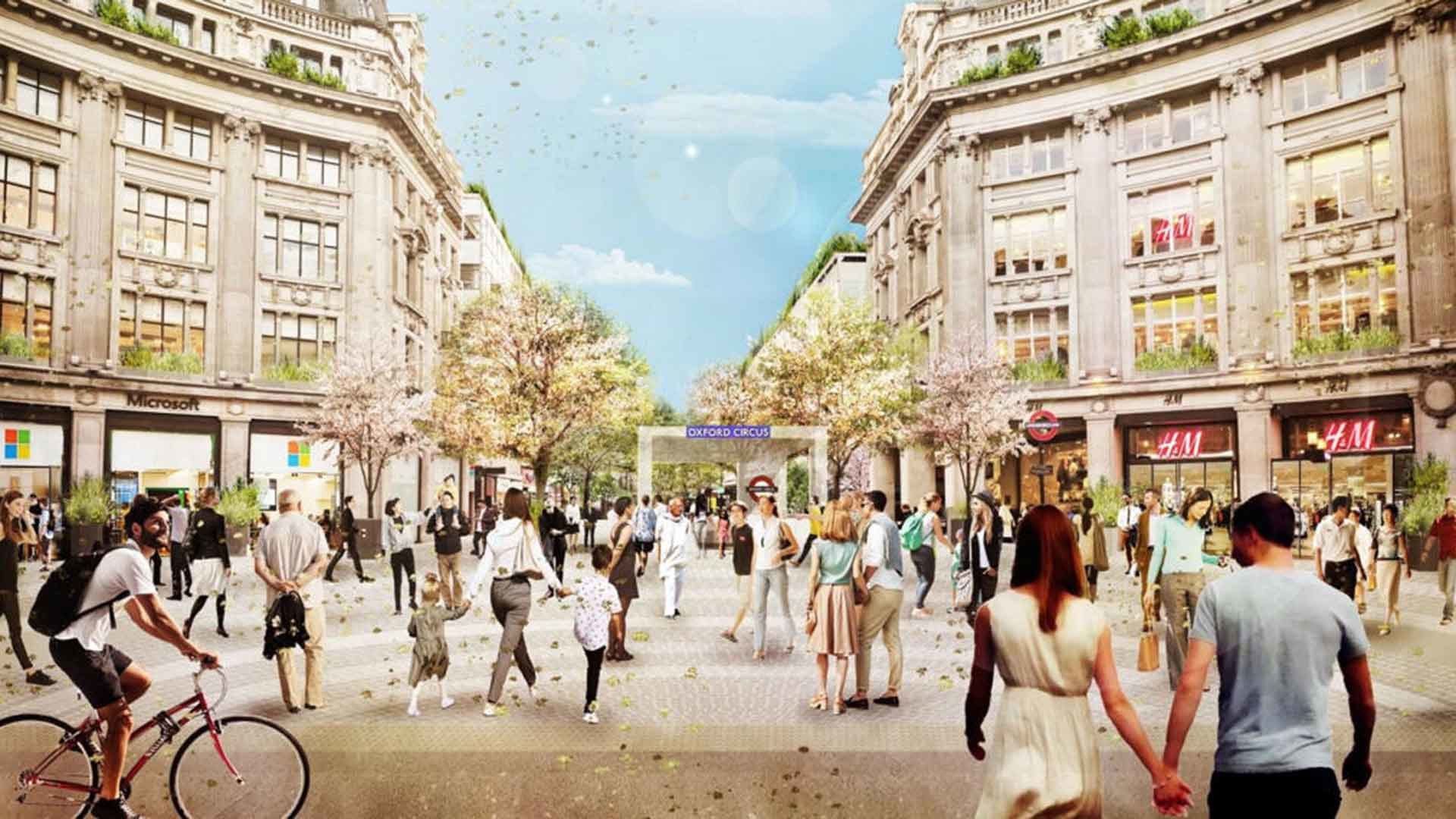 Oxford Circus pedestrianisation