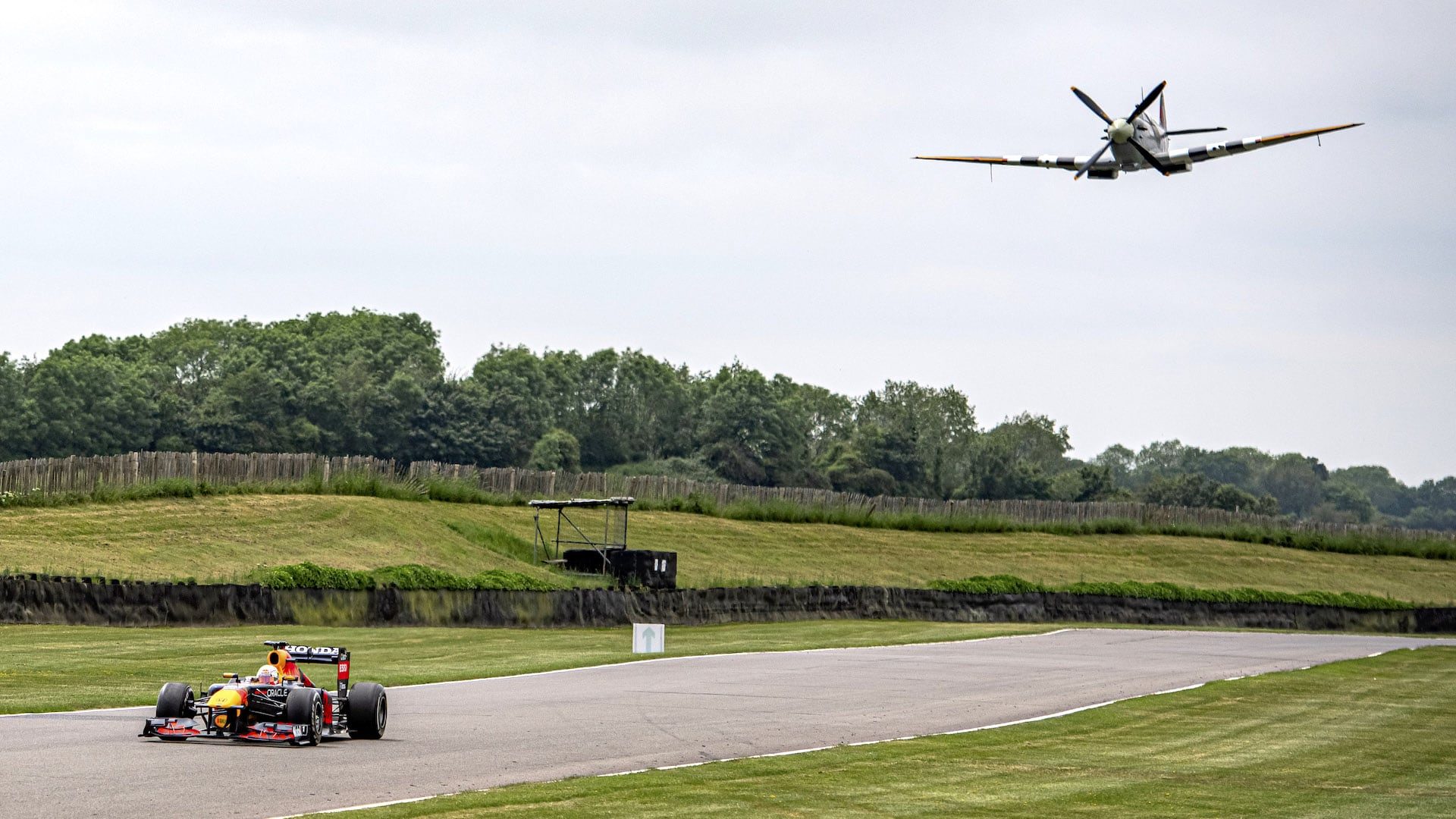 Red Bull F1 versus Spitfire