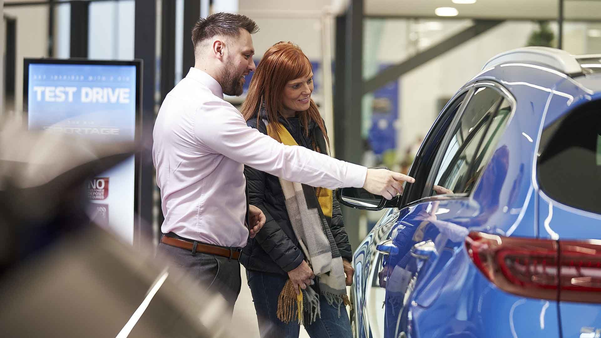 New car showroom