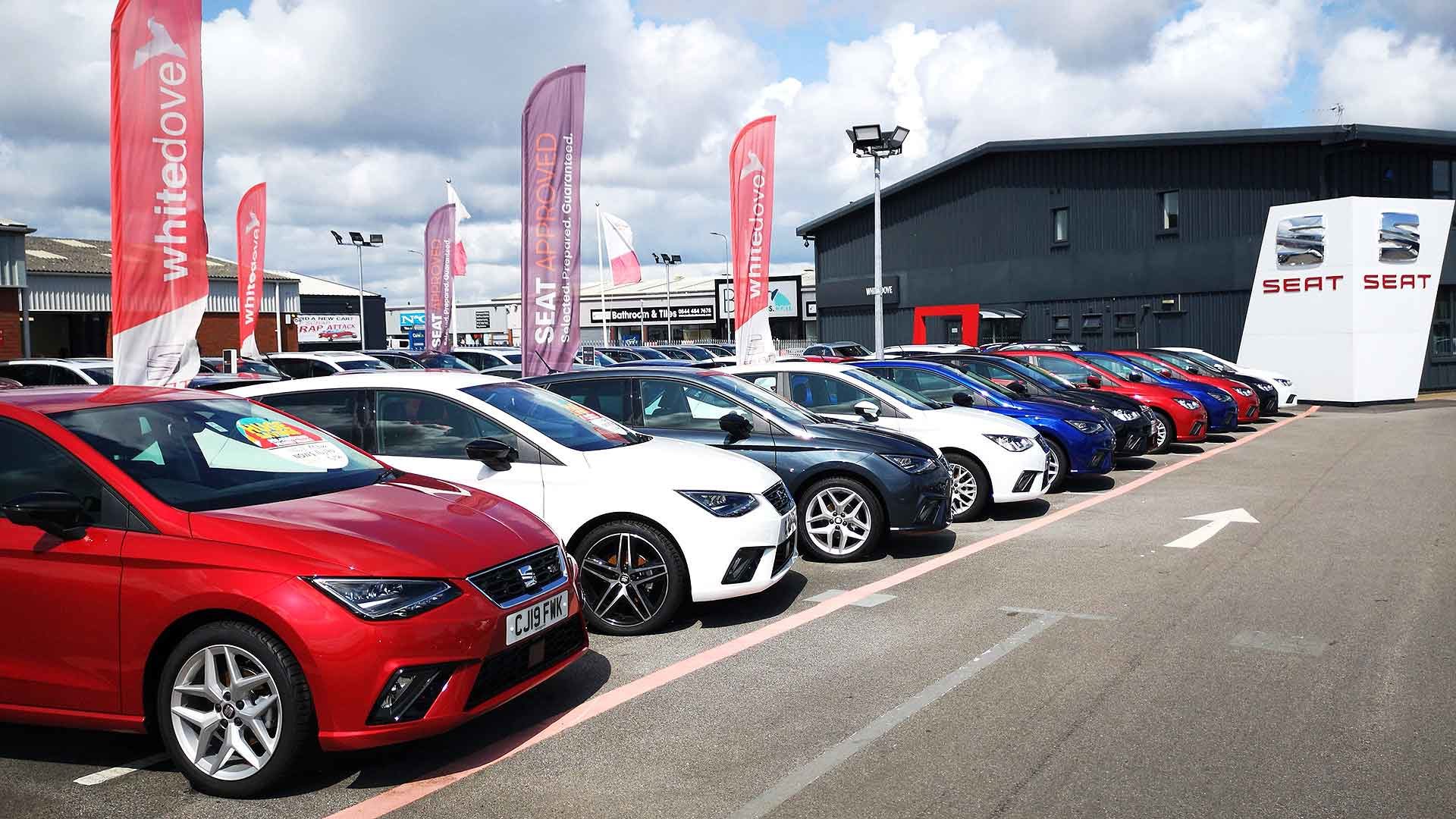 Seat used car forecourt