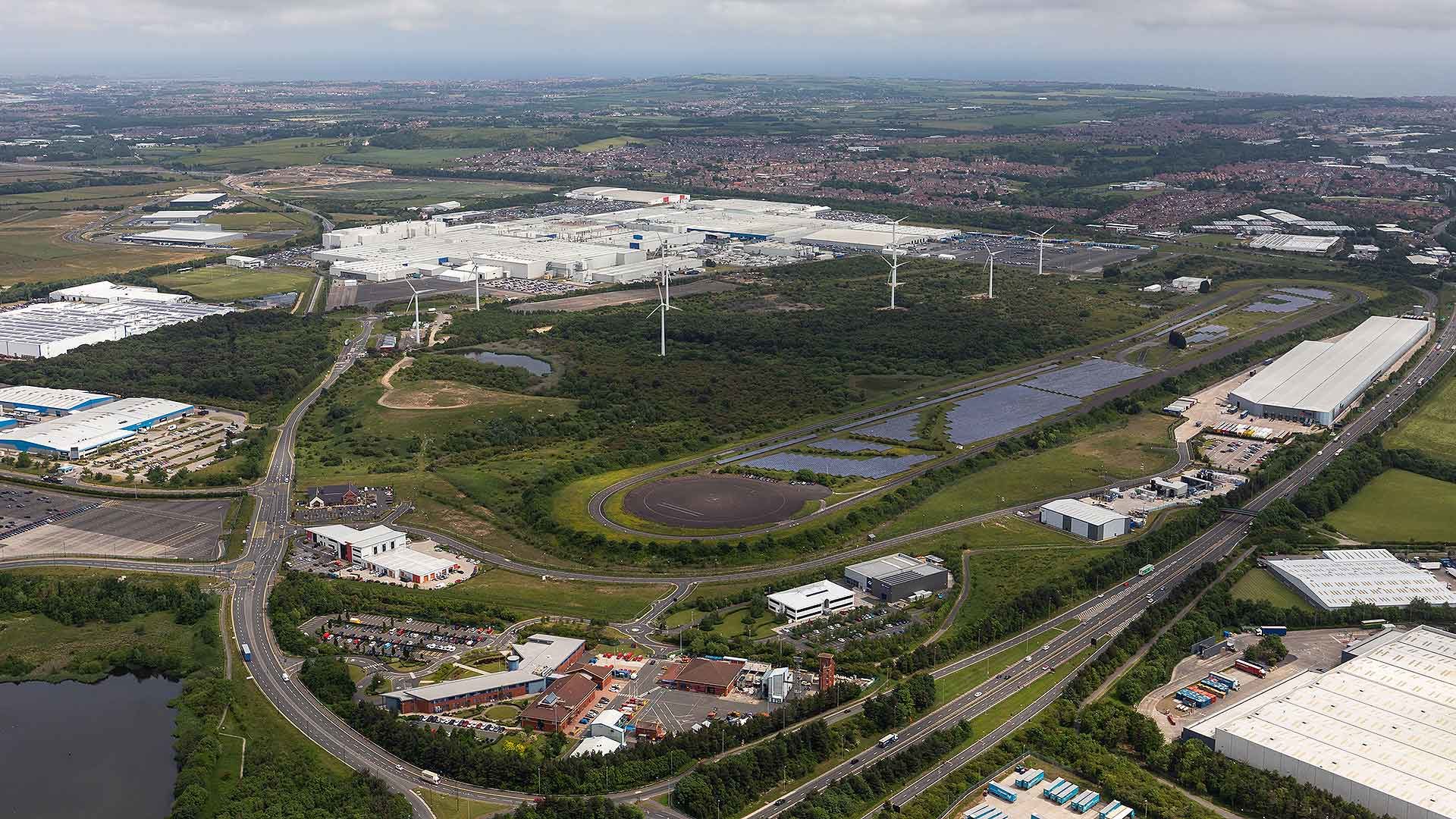 Nissan Sunderland aerial photograph