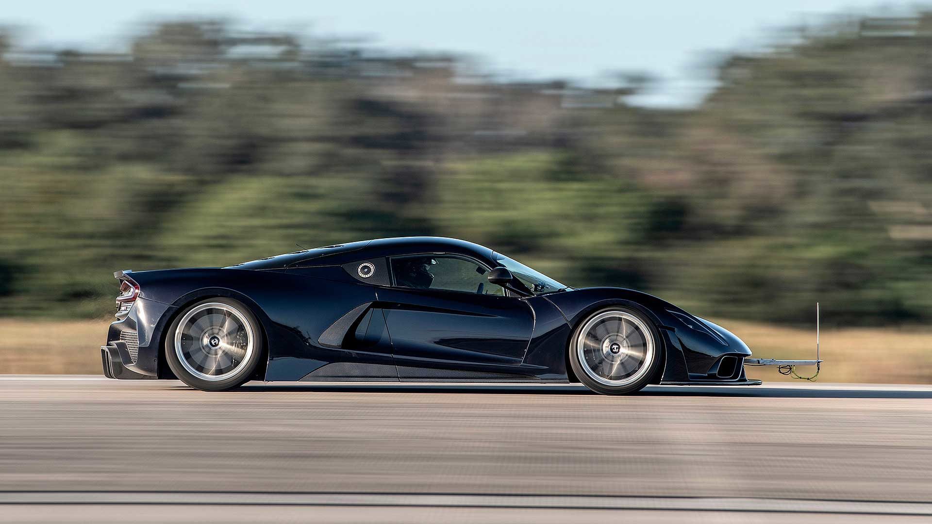 Hennessey Venom F5 high-speed testing