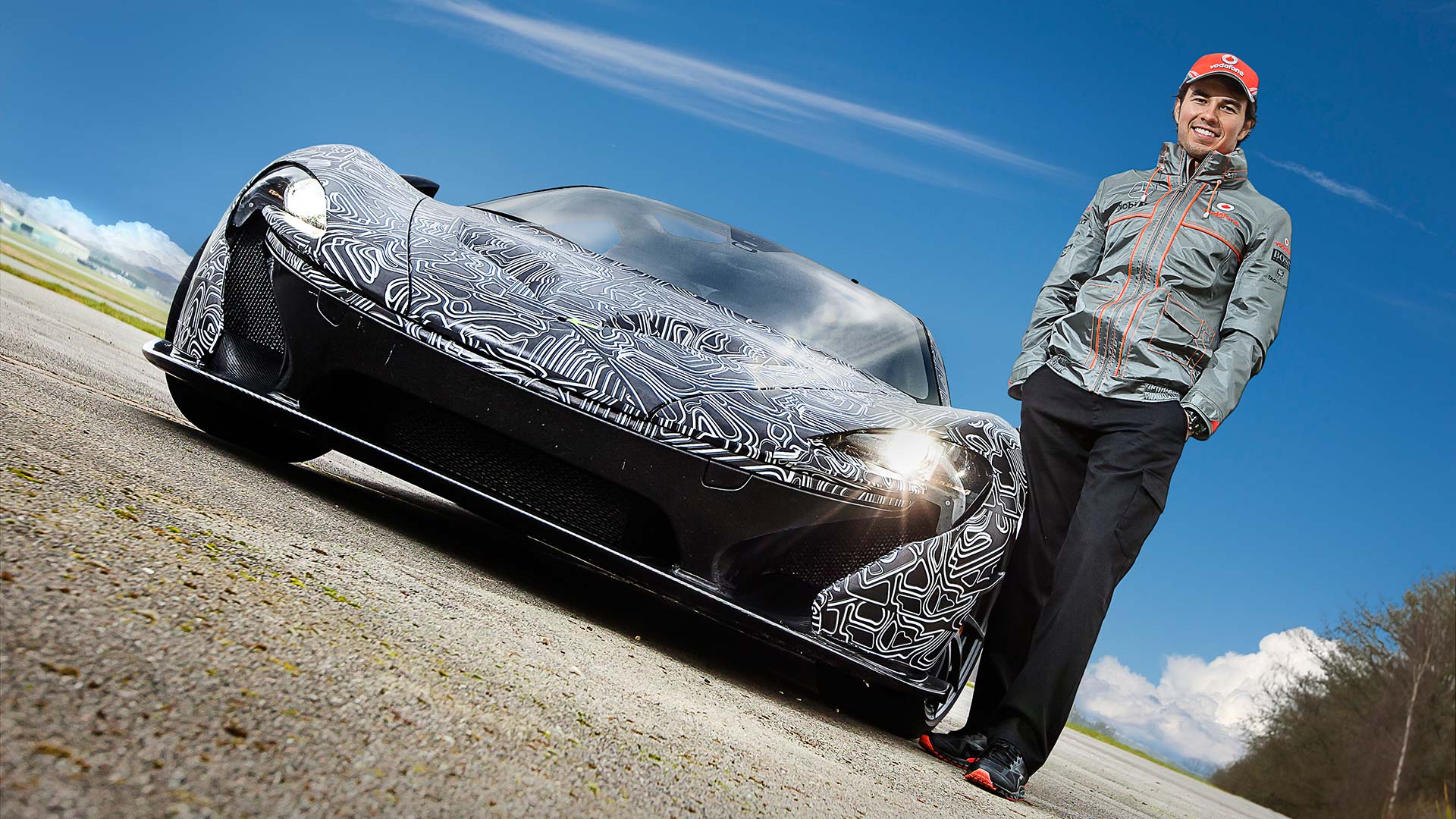 Sergio Perez and the McLaren P1