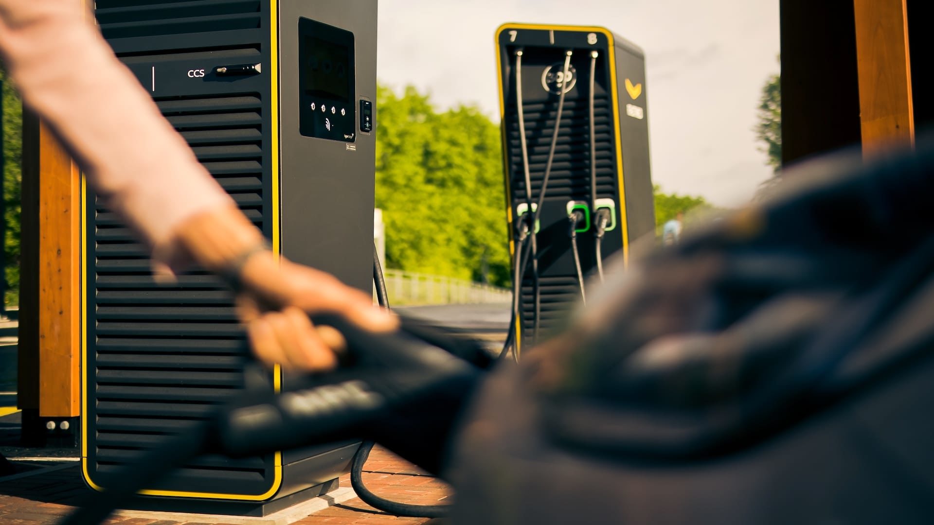 EV Charger Installation Progress