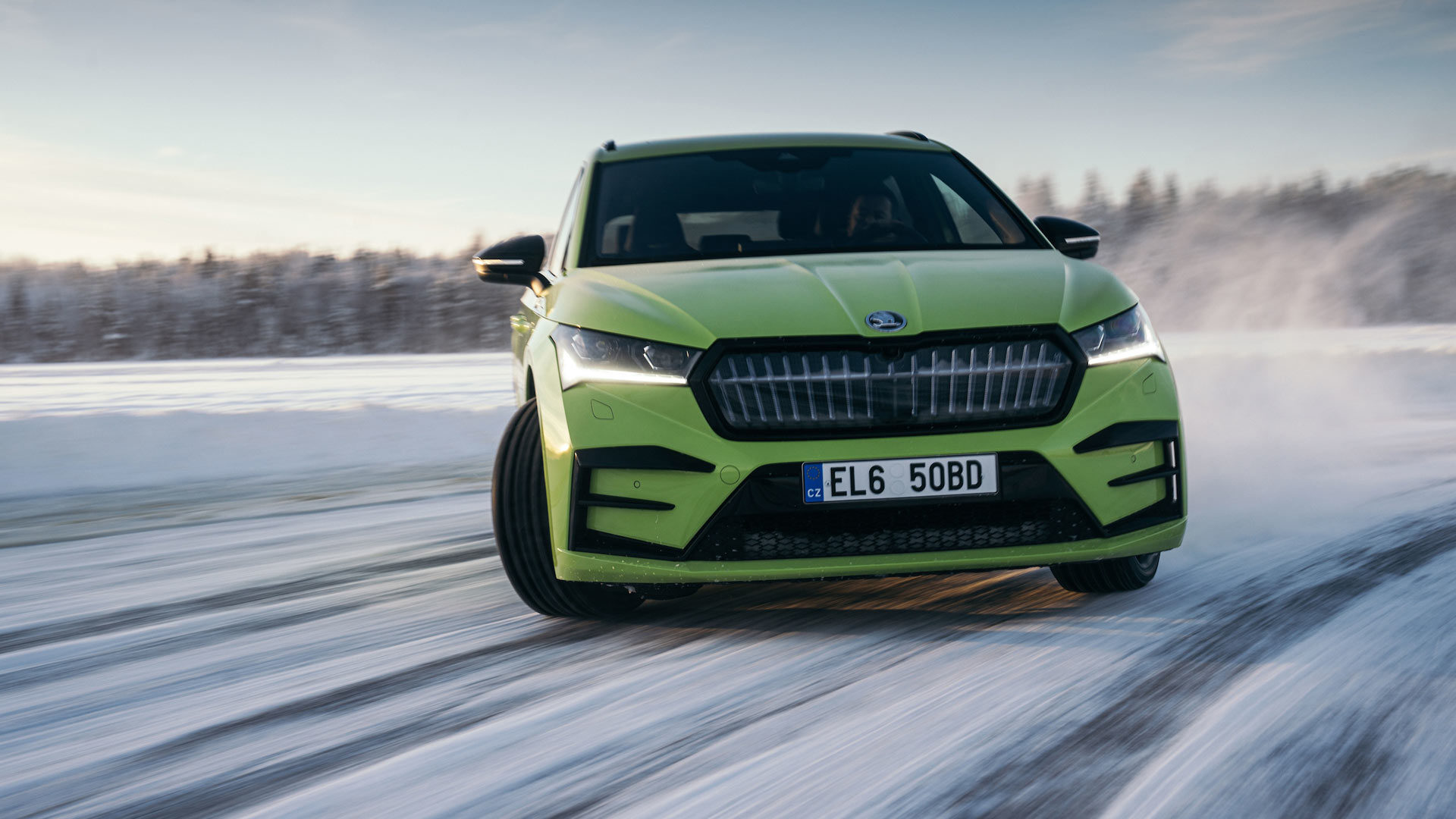 Škoda Enyaq iV vRS Ice Drift Record