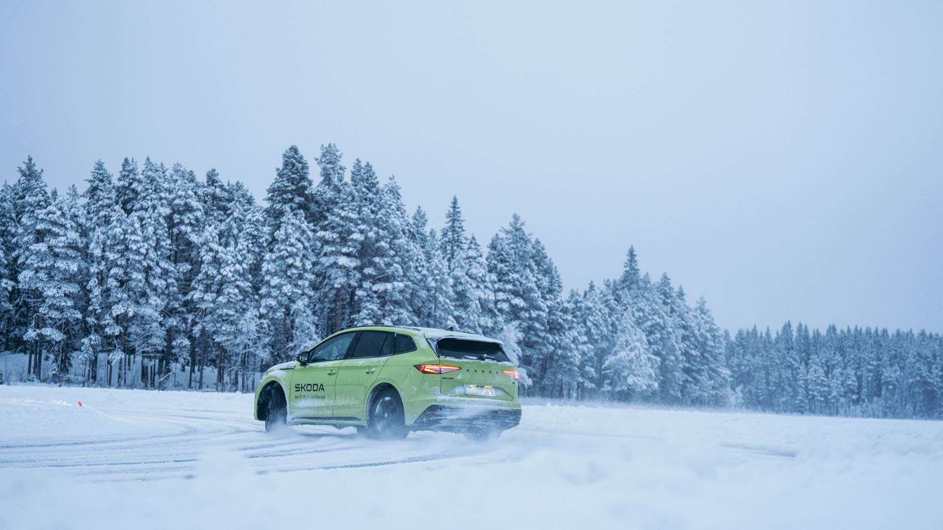 Škoda Enyaq iV vRS Ice Drift Record