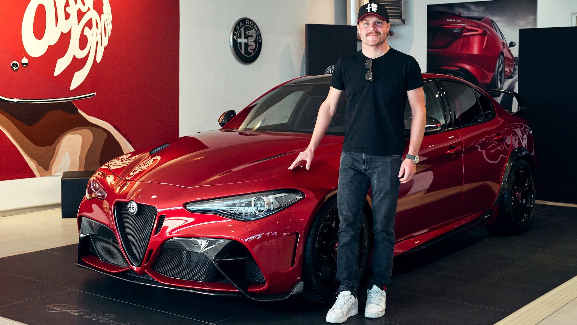 Valterri Bottas Alfa Romeo Giulia GTAm