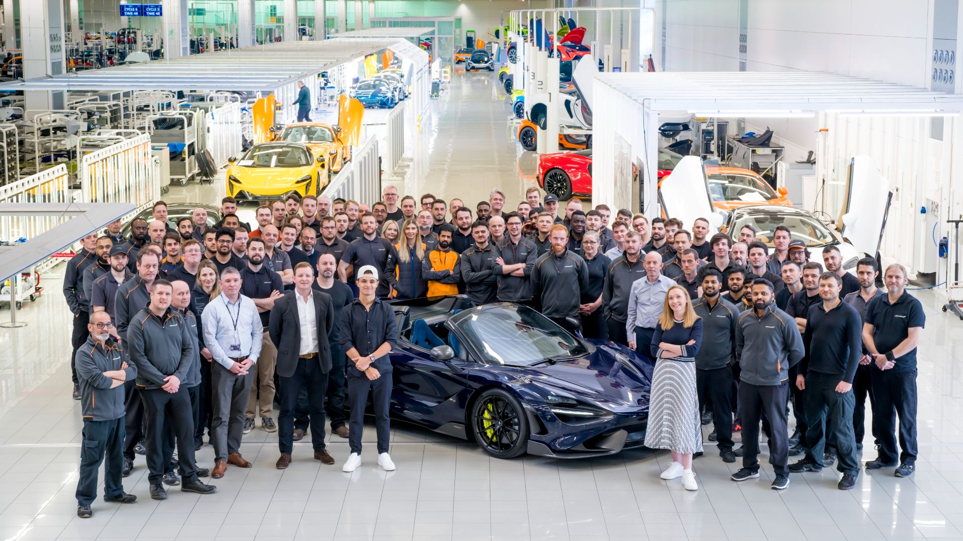 Lando Norris and McLaren 765LT Spider